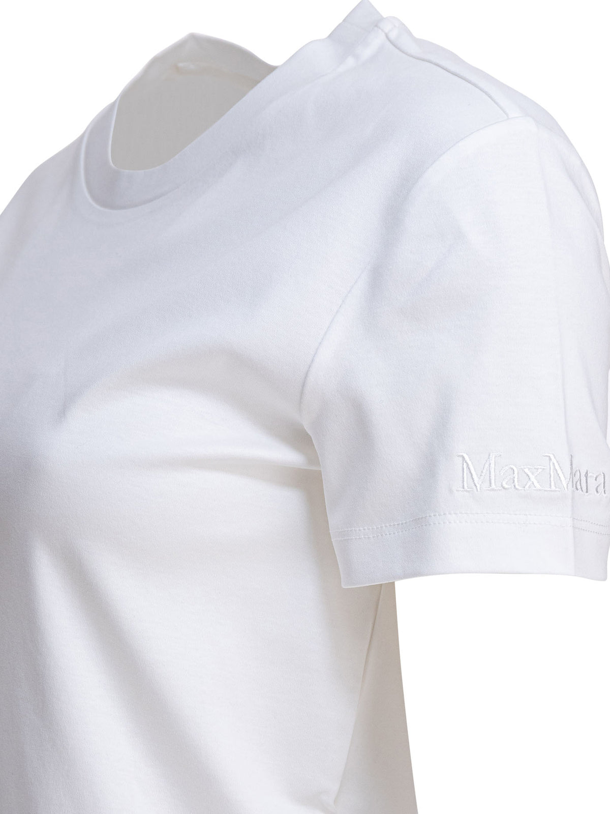 Max Mara Pure Short-sleeved cotton t-shirt - White