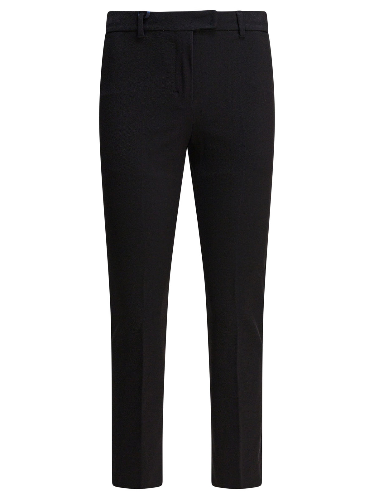 Max Mara Studio Stretch cotton blend pants - Black