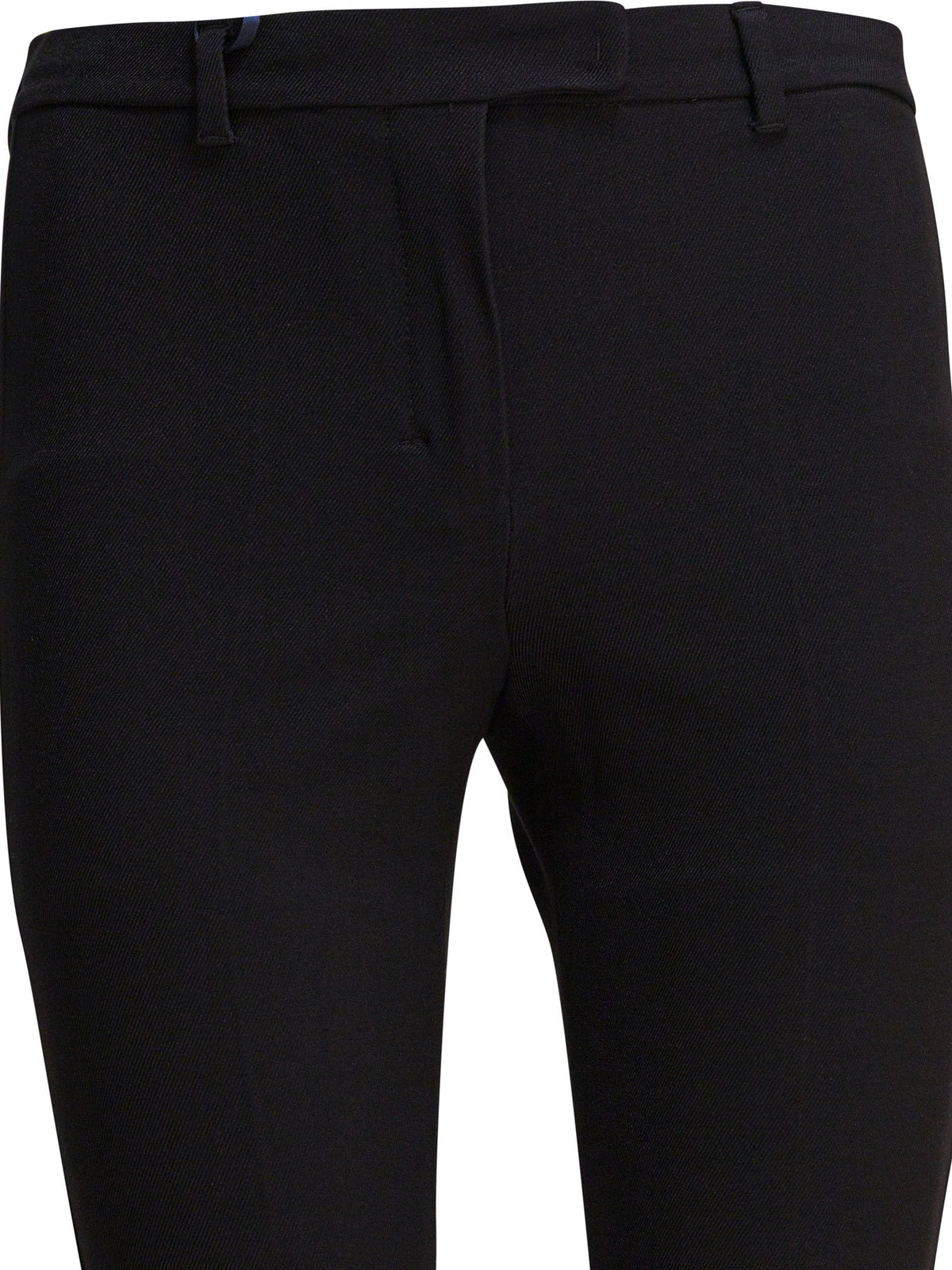 Max Mara Studio Stretch cotton blend pants - Black