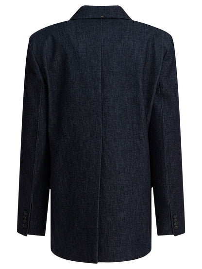 Max Mara Sportmax Oversized double-breasted blazer - Blue