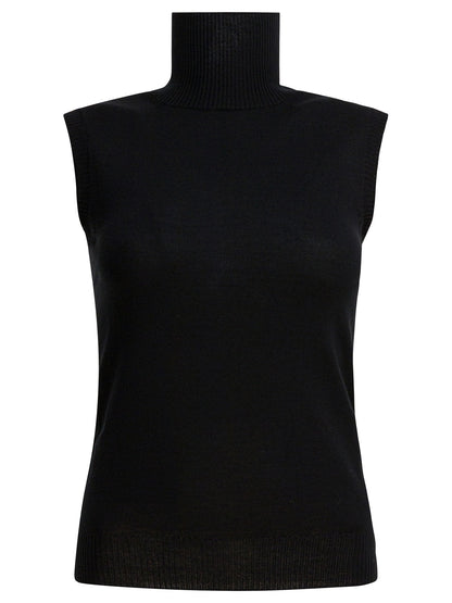 Max Mara Sportmax Mock neck sleeveless - Black