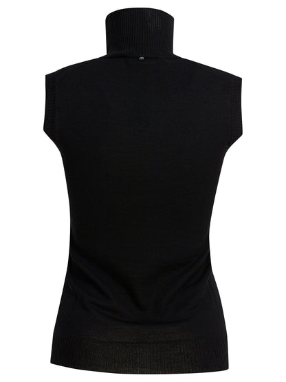 Max Mara Sportmax Mock neck sleeveless - Black