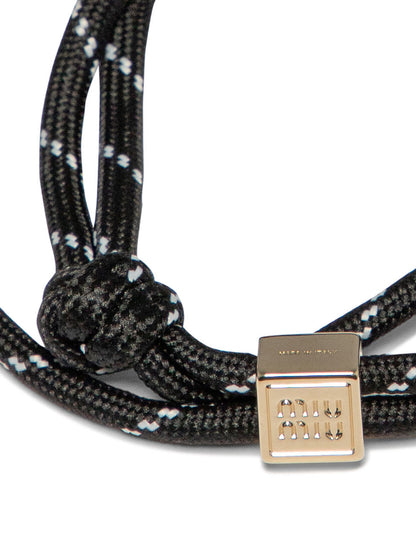 Miu Miu Rope bracelet - Black