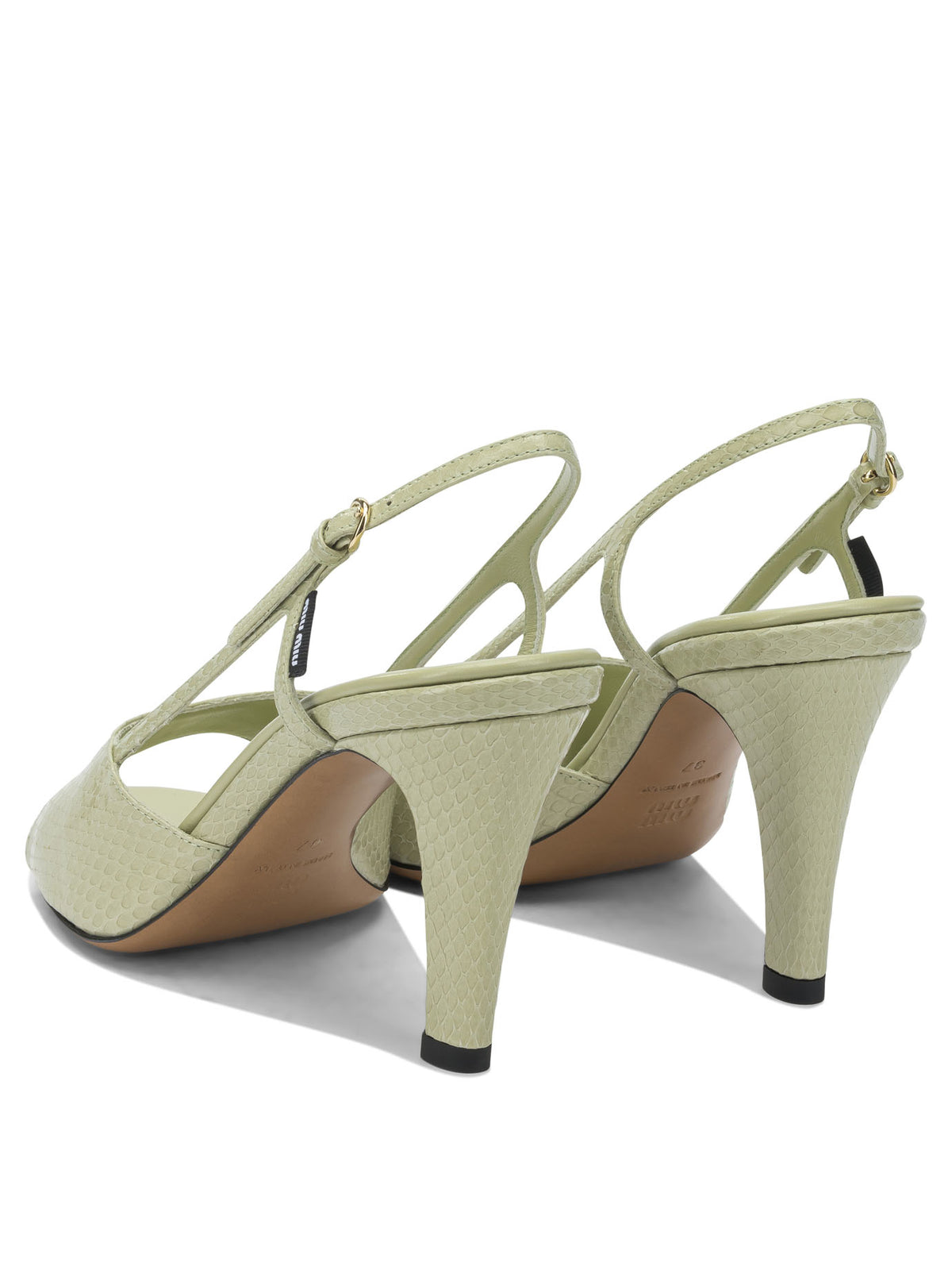 Miu Miu "Ayers" slingback sandals - Green