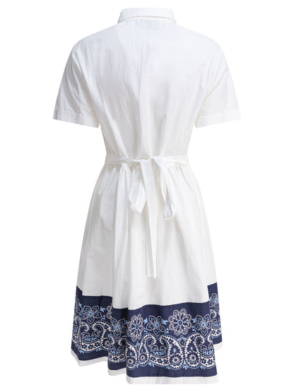 Miu Miu Cotton midi dress - White