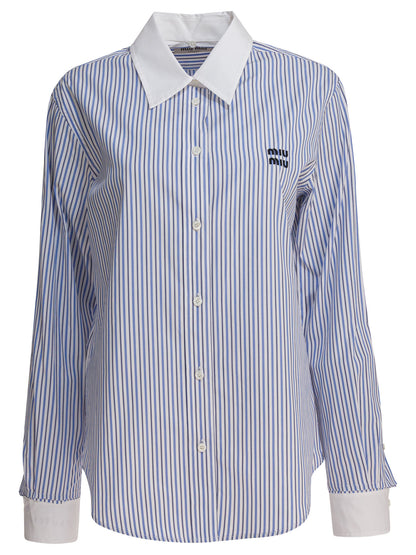 Miu Miu Cotton poplin shirt - White