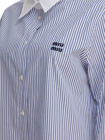 Miu Miu Cotton poplin shirt - White