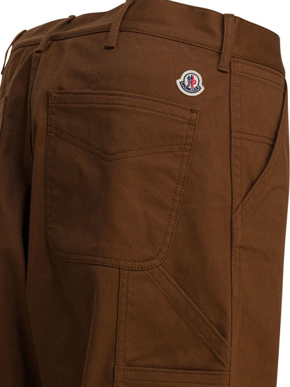 Moncler Wide-leg pants - Brown