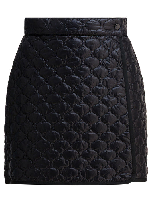 Moncler Quilted wrap skirt - Black