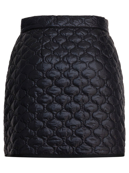 Moncler Quilted wrap skirt - Black