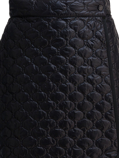 Moncler Quilted wrap skirt - Black