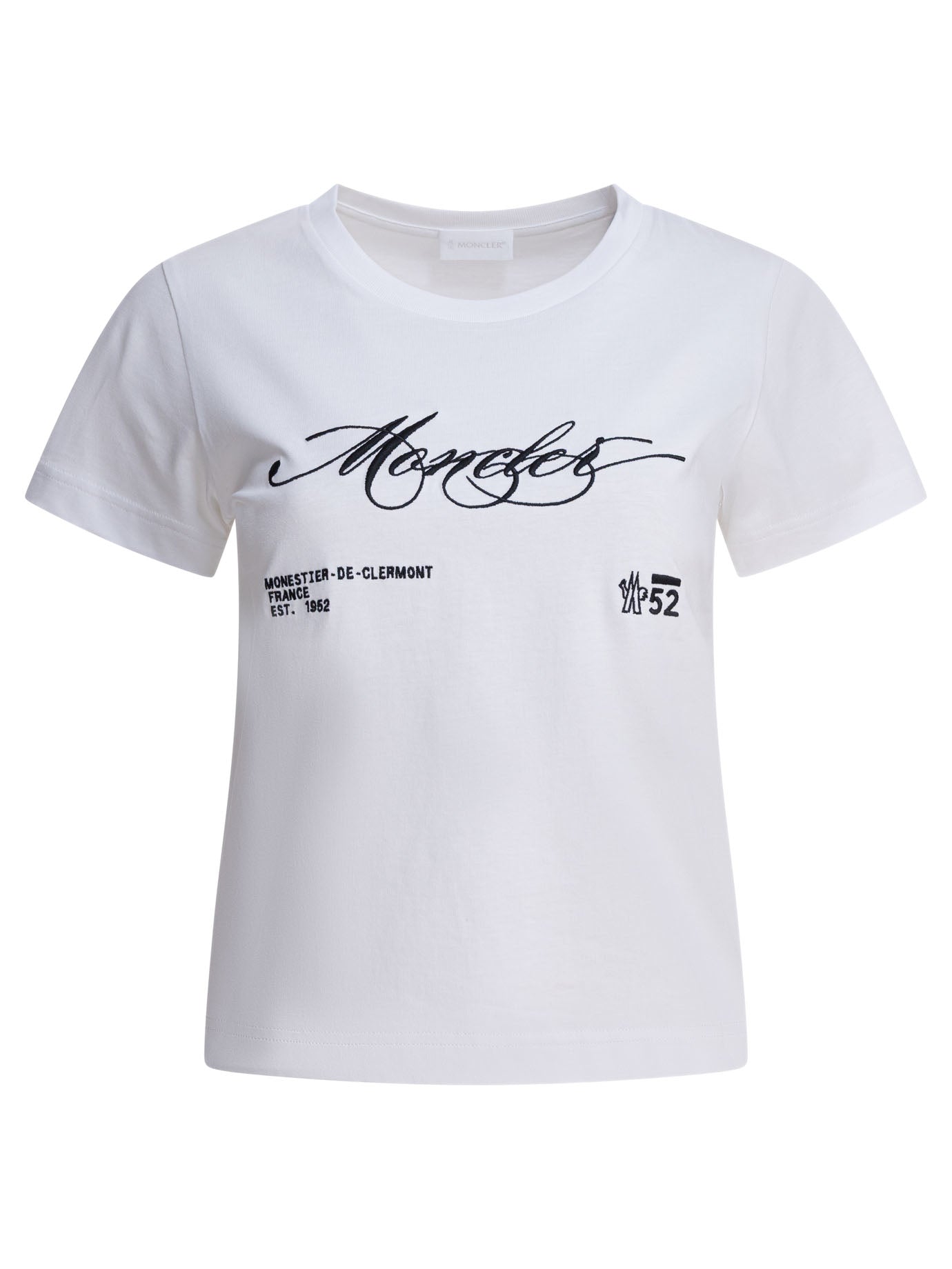 Moncler T-shirt with logo - White
