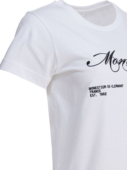 Moncler T-shirt with logo - White