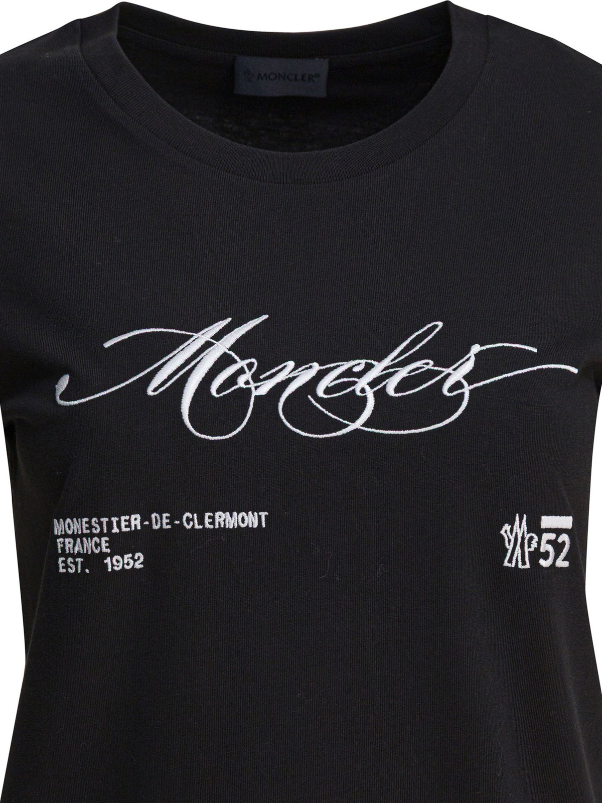 Moncler T-shirt with logo - Black