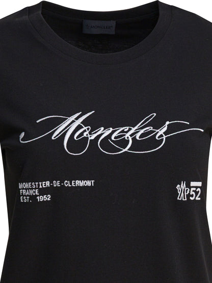 Moncler T-shirt with logo - Black