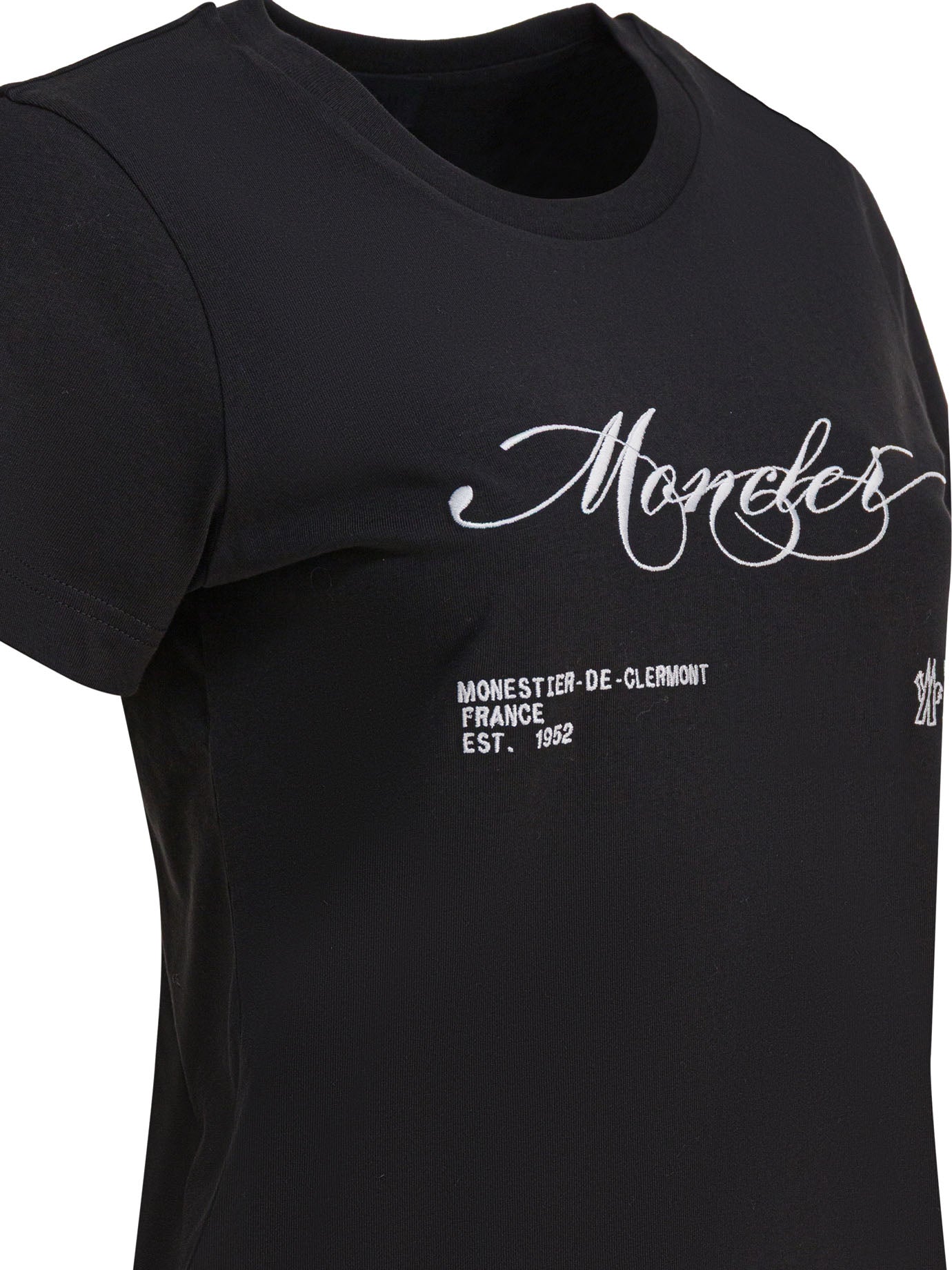 Moncler T-shirt with logo - Black