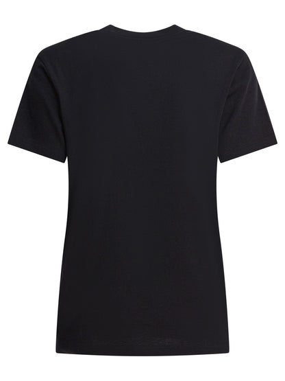 Moncler T-shirt with embroidered logo - Black