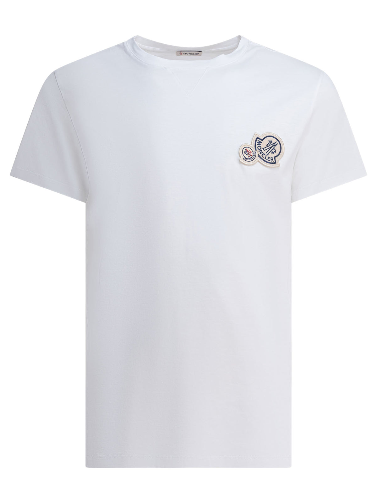 Moncler Crewneck t-shirt with logo - White