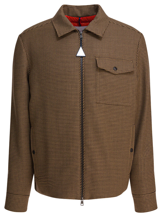 Moncler Padded Overshirt "Escaut" - Brown