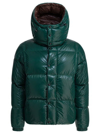 Moncler Short down jacket "Parana" - Green