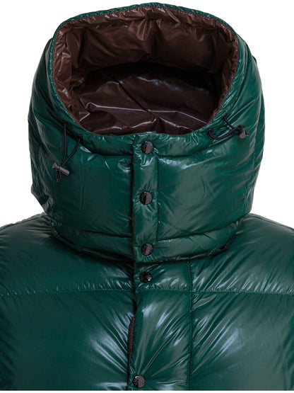 Moncler Short down jacket "Parana" - Green