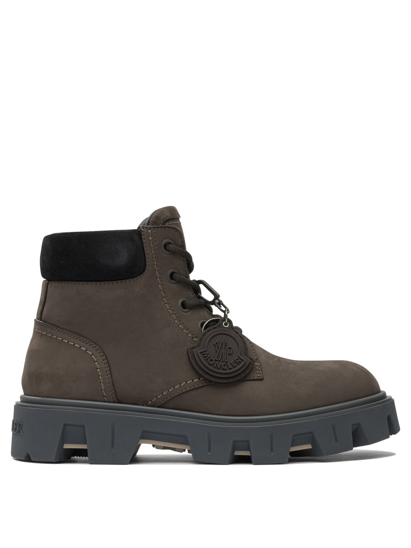 Moncler "Peak City" lace-up boots - Brown