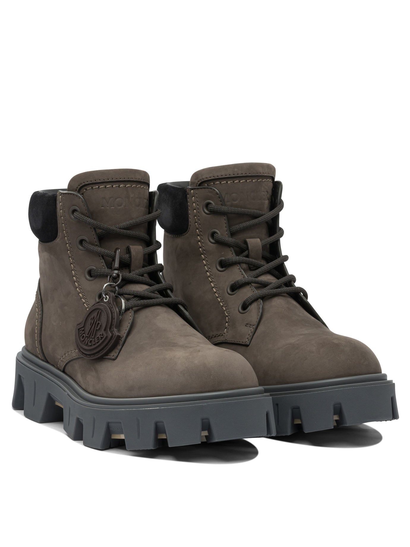 Moncler "Peak City" lace-up boots - Brown