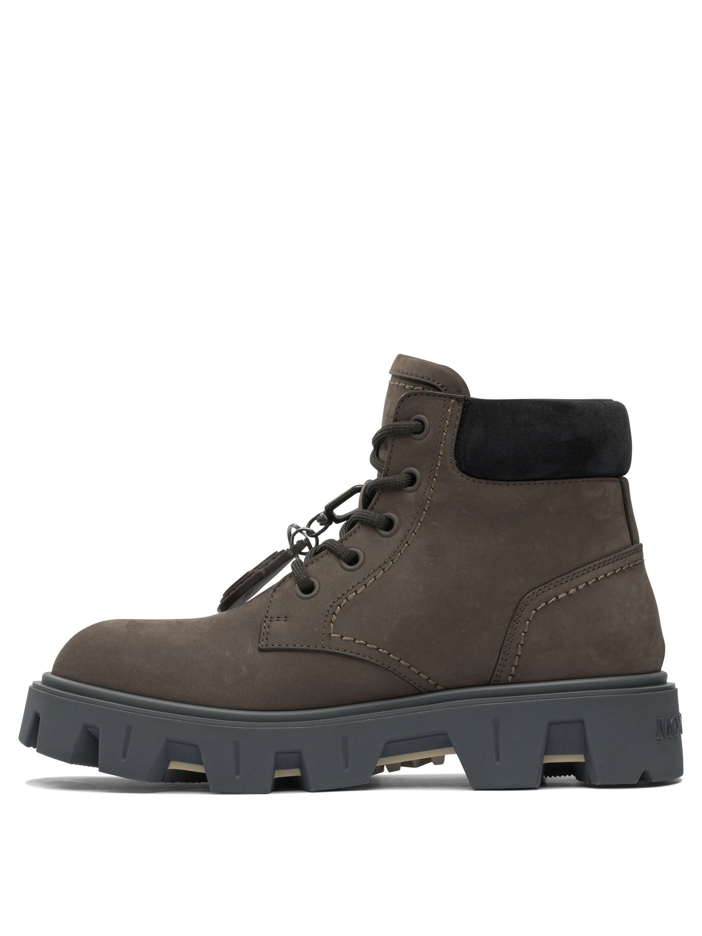 Moncler "Peak City" lace-up boots - Brown