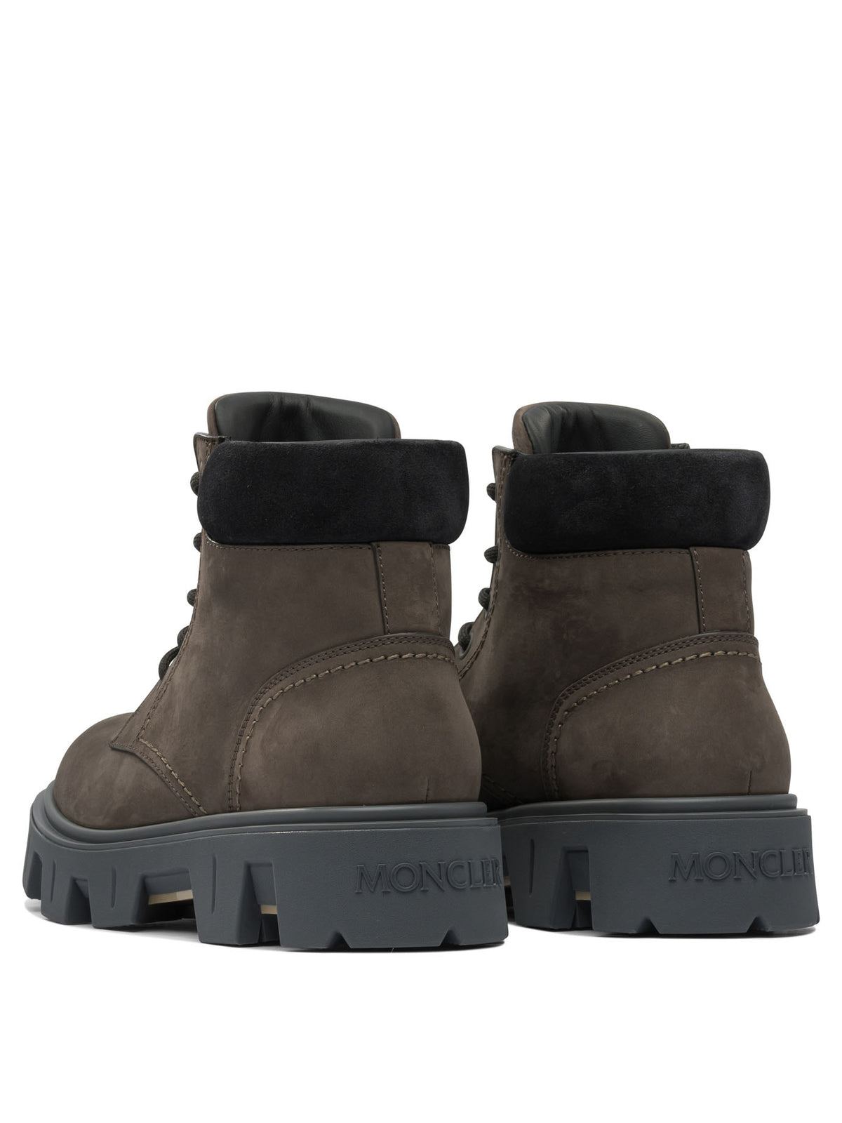 Moncler "Peak City" lace-up boots - Brown