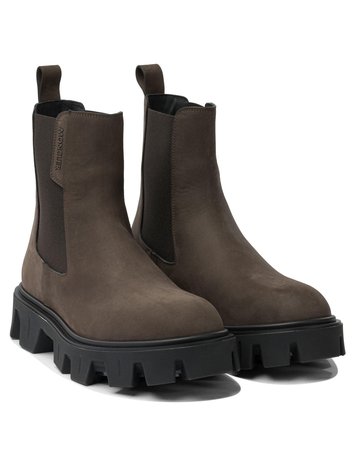 Moncler "Peak City" Chelsea ankle boots - Brown