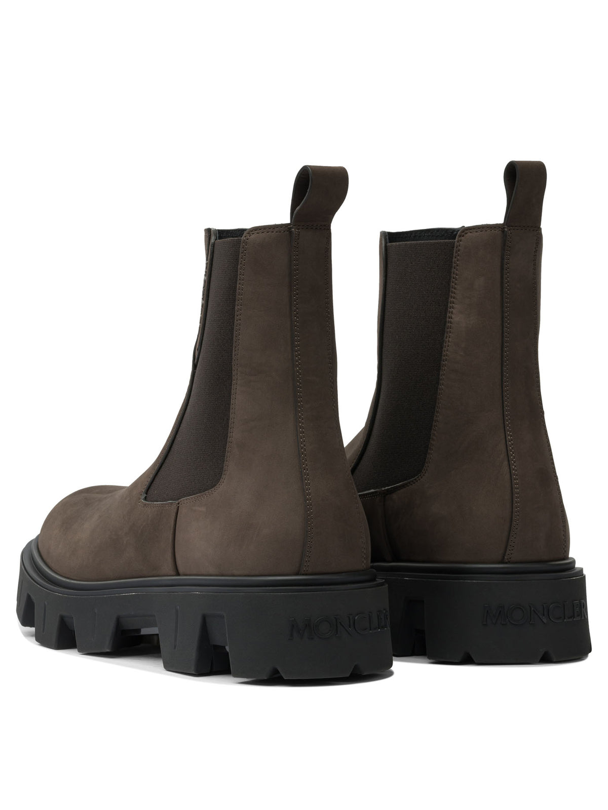 Moncler "Peak City" Chelsea ankle boots - Brown