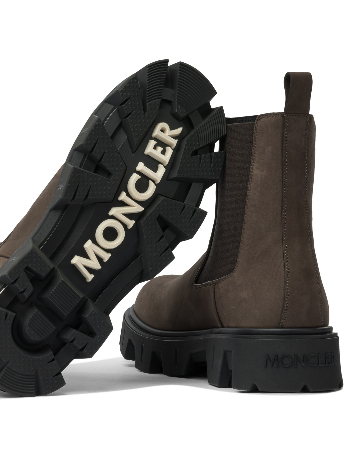 Moncler "Peak City" Chelsea ankle boots - Brown