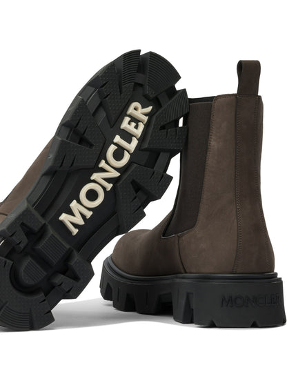 Moncler "Peak City" Chelsea ankle boots - Brown