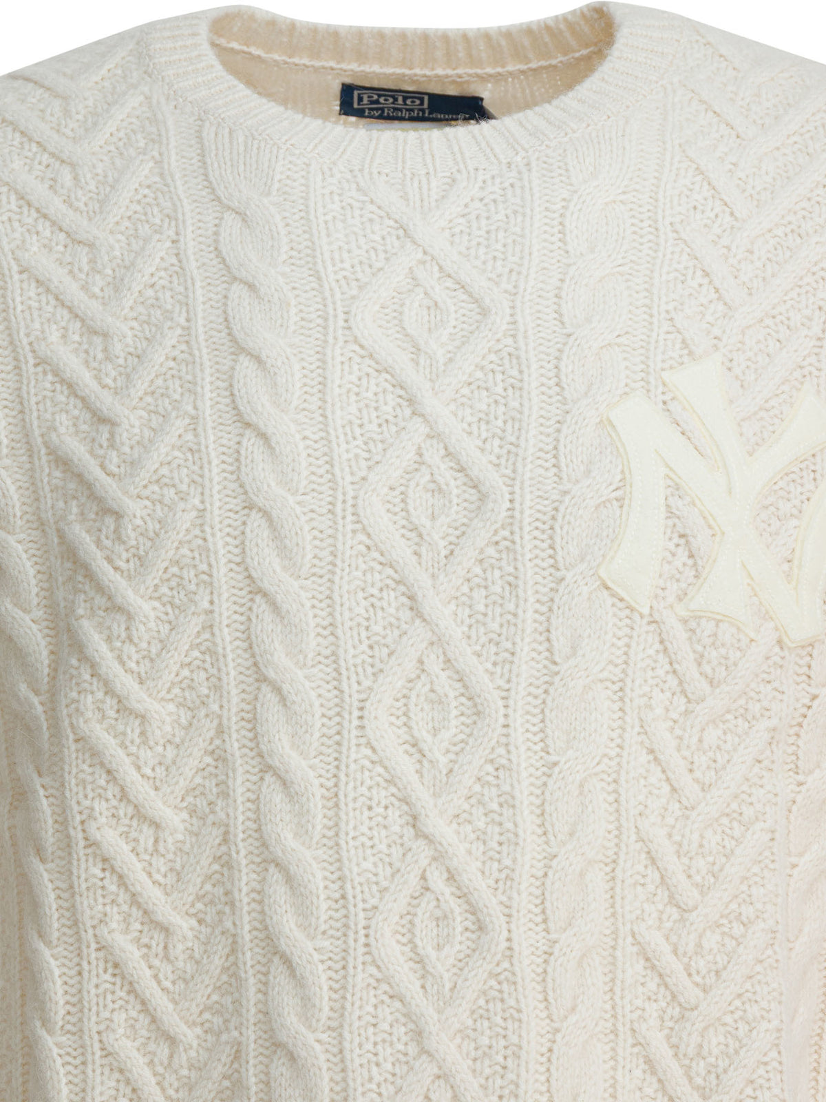 Polo Ralph Lauren "New York Yankees™" wool and alpaca crewneck sweater - White