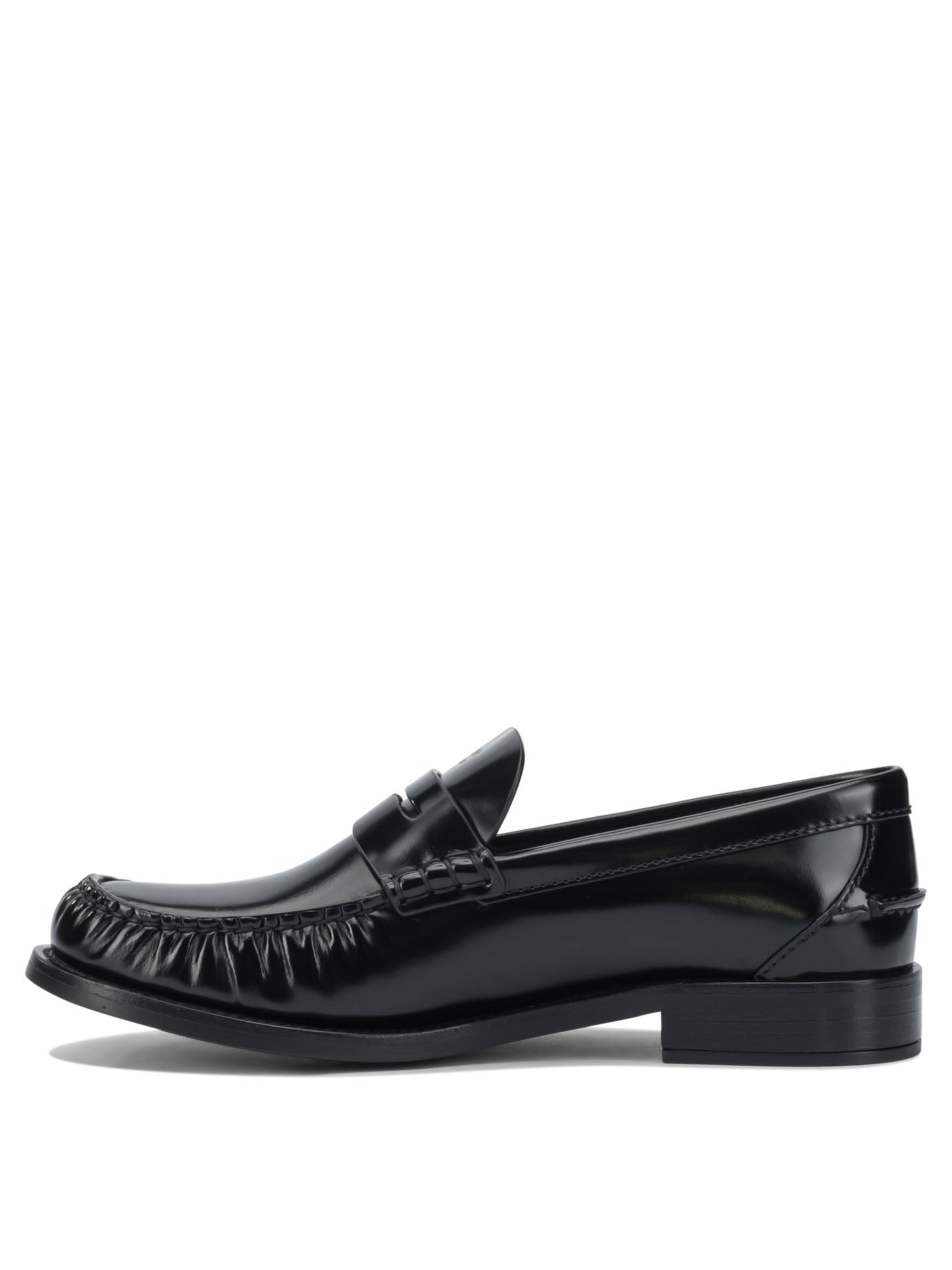 Prada Brushed leather loafers - Black