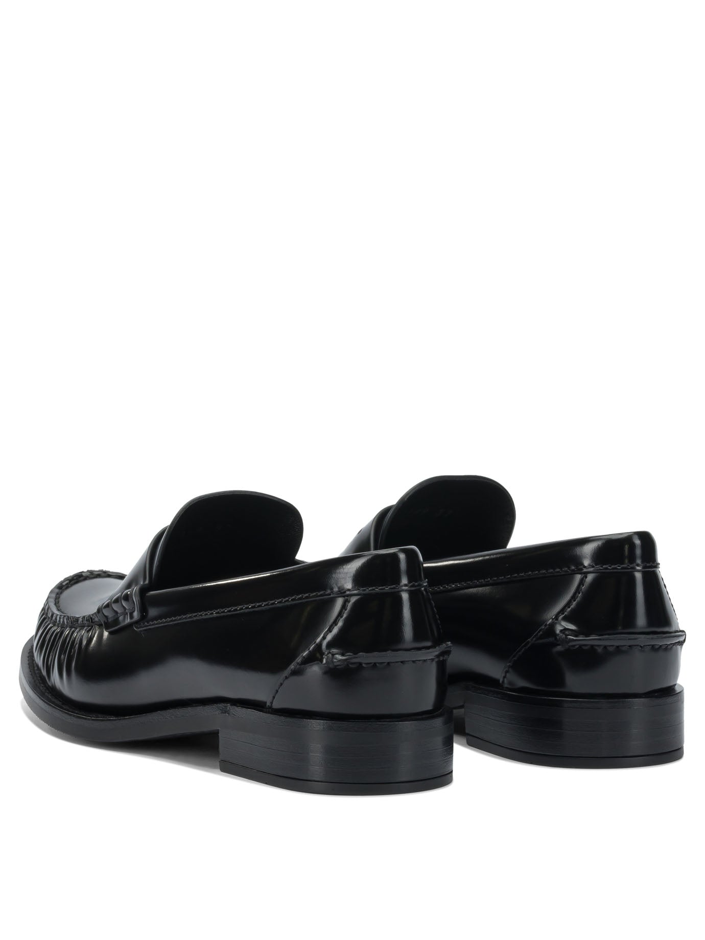 Prada Brushed leather loafers - Black