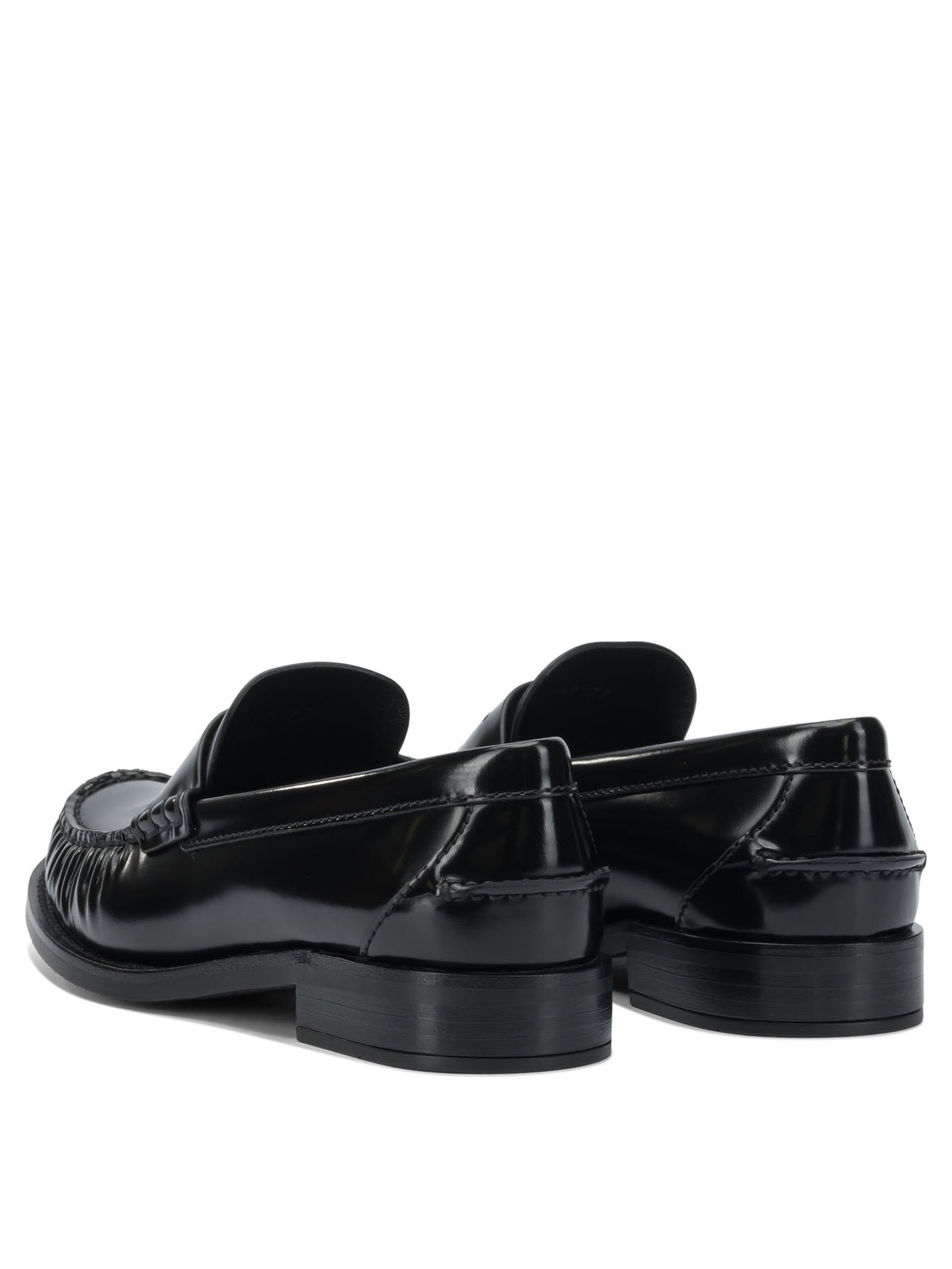 Prada Brushed leather loafers - Black