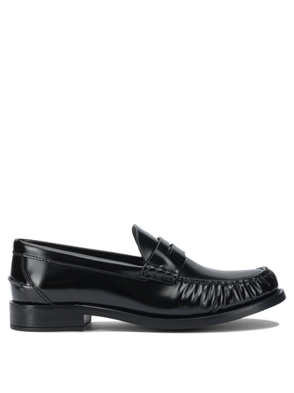 Prada Brushed leather loafers - Black