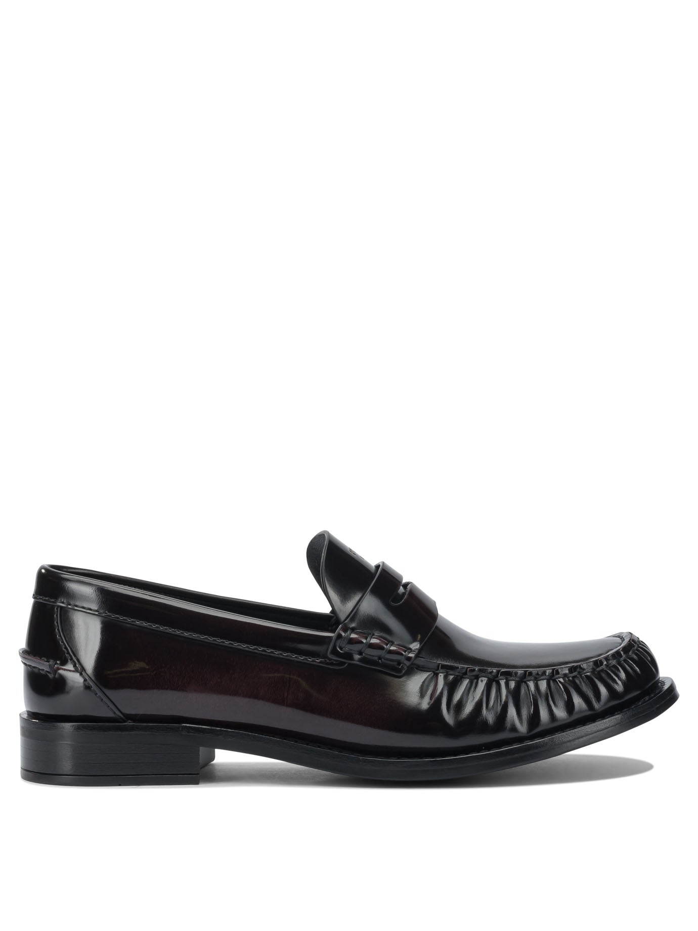 Prada Brushed leather loafers - Brown