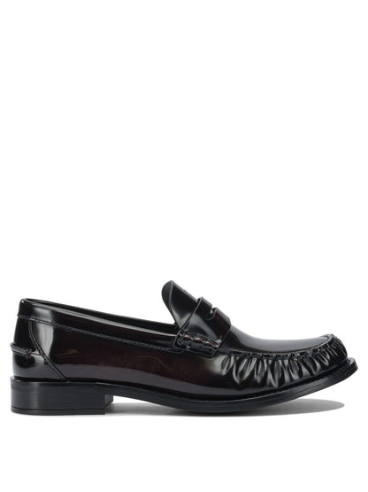 Prada Brushed leather loafers - Brown