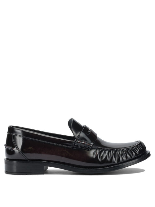 Prada Brushed leather loafers - Brown