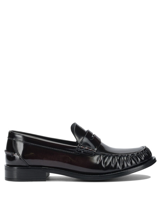 Prada Brushed leather loafers - Brown