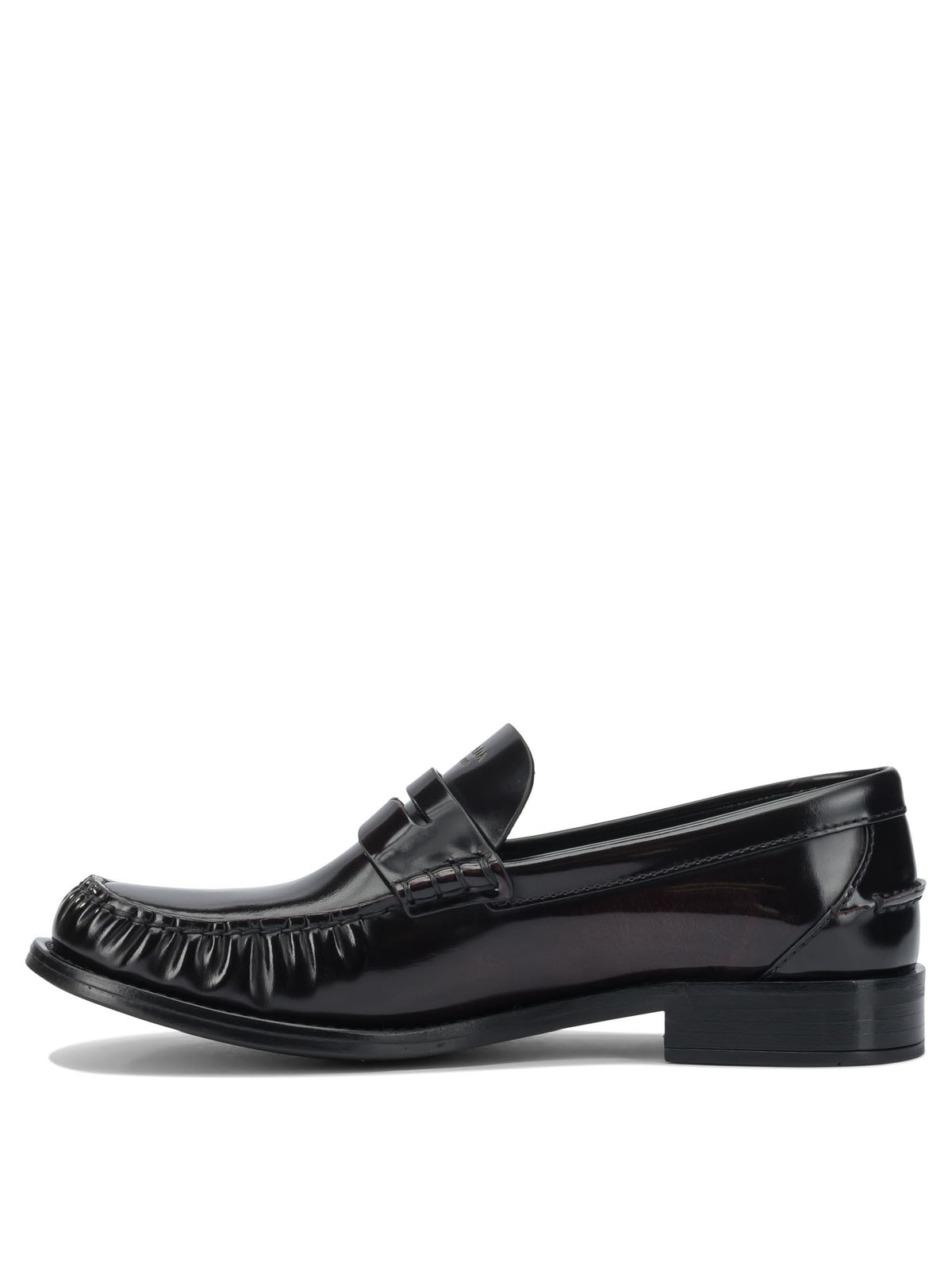 Prada Brushed leather loafers - Brown