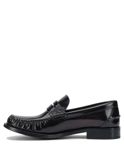 Prada Brushed leather loafers - Brown