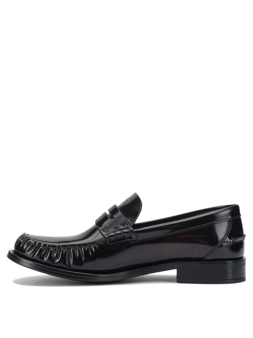 Prada Brushed leather loafers - Brown