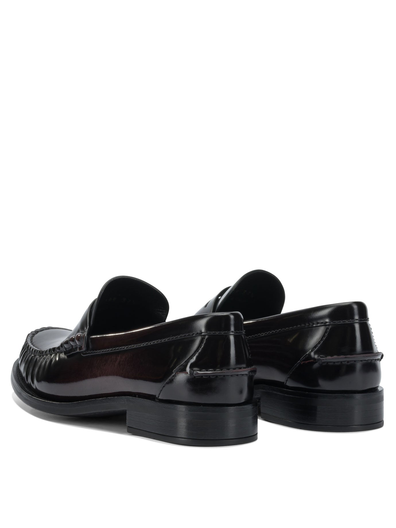 Prada Brushed leather loafers - Brown