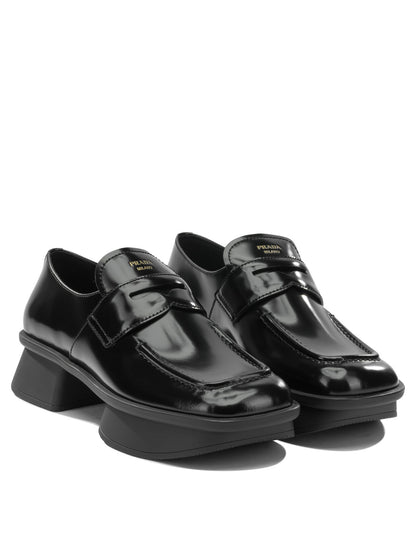 Prada Moccasins with platform - Black