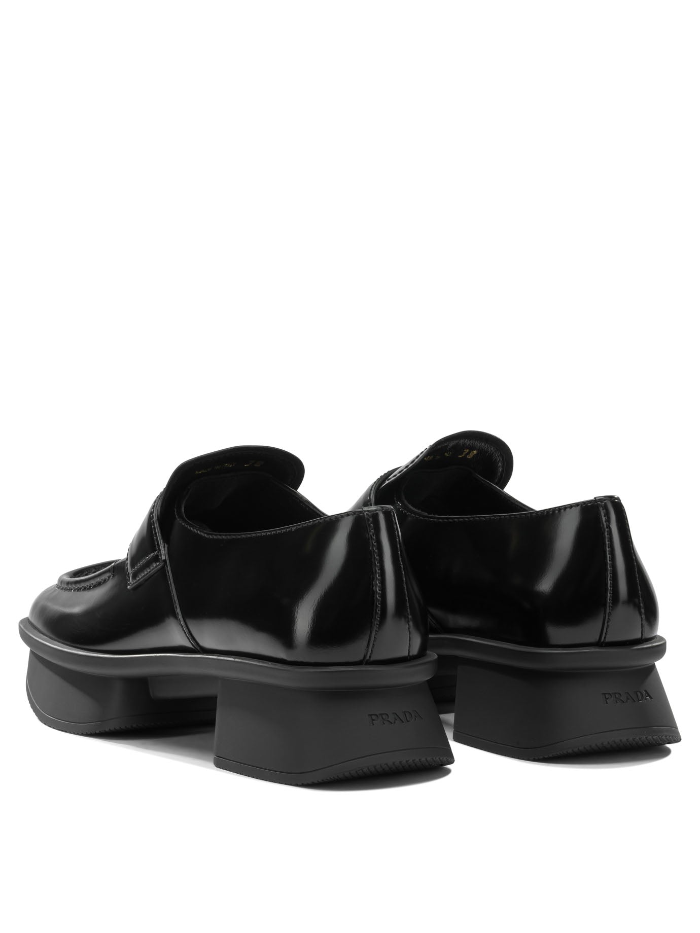 Prada Moccasins with platform - Black
