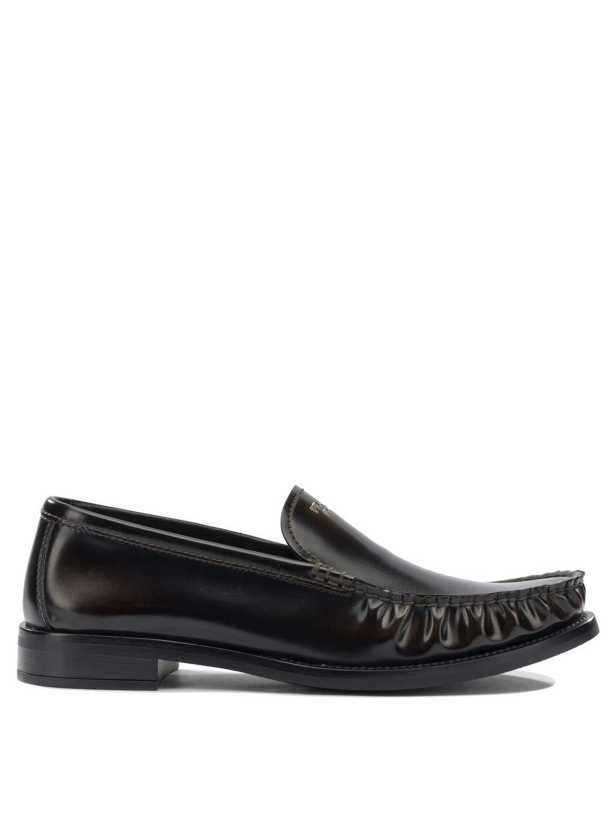 Prada Brushed leather loafers - Black
