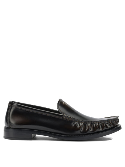 Prada Brushed leather loafers - Black